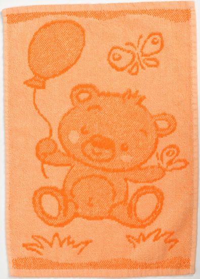 vyprodejpovleceni Dětský ručník BEBÉ medvídek oranžový 30x50 cm