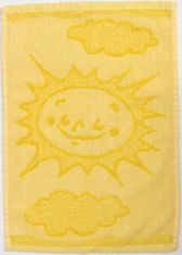 vyprodejpovleceni Dětský ručník BEBÉ sluníčko žlutý 30x50 cm