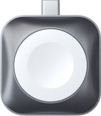 Satechi dokovací stanice USB-C pro Apple Watch, magnetická, šedá