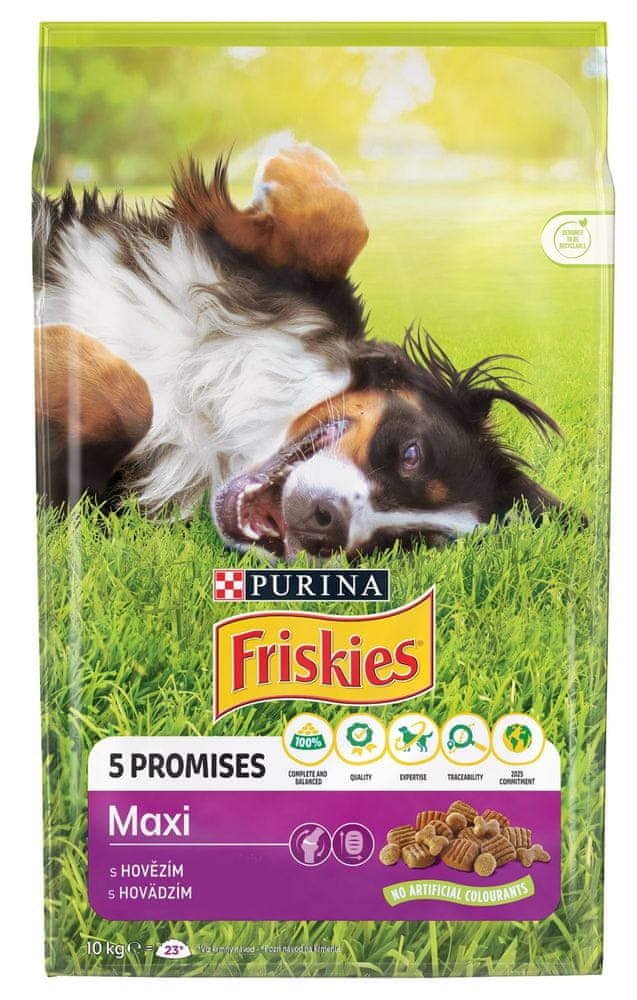 Friskies dog adult MAXI hovězí 10 kg