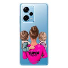 iSaprio Silikonové pouzdro - Super Mama - Two Boys pro Xiaomi Redmi Note 12 Pro 5G