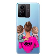 iSaprio Silikonové pouzdro - Super Mama - Two Boys pro Xiaomi Redmi Note 12S