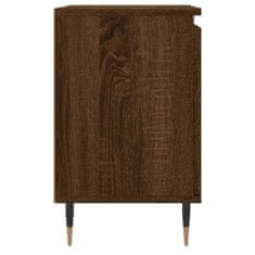 Greatstore Noční stolek hnědý dub 40 x 30 x 50 cm kompozitní dřevo