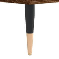 Greatstore Noční stolek hnědý dub 40 x 30 x 50 cm kompozitní dřevo