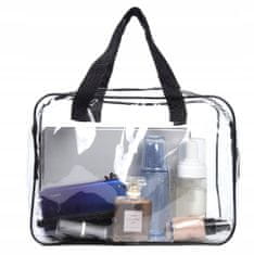Pronett XJ4830 Sada cestovních kosmetických tašek, průhledné, 3 kusy