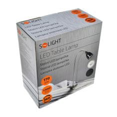 Solight  LED stolní lampička 2,5W/3000K/170Lm, bílá s klipem