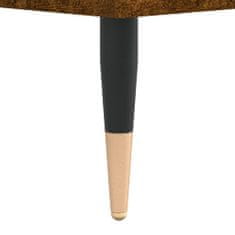 Greatstore Konferenční stolek kouřový dub 50x50x40 cm kompozitní dřevo