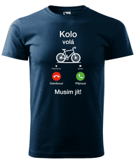 Hobbytriko Dětské tričko pro cyklistu - Kolo volá Barva: Královská modrá (05), Velikost: 8 let / 134 cm
