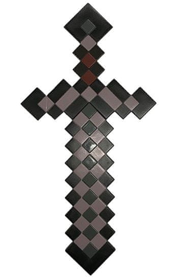 CurePink Plastová replika meče Minecraft: Nether (55 x 25 cm)
