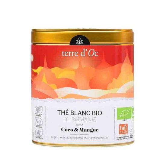 Terre Bílý čaj 40g kokos/mango Bílý čaj / Terre D'oc