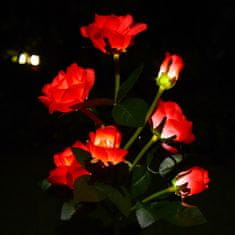 VivoVita Solar Rose – Růžová solární světla, červená