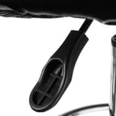 HADEX Kadeřnický taburet - kolečková židle černá