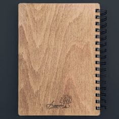 AMADEA Dřevěný zápisník A5 - větvičky