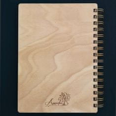 AMADEA Dřevěný zápisník A5 - listy