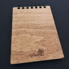 AMADEA Dřevěný zápisník A6 - moře