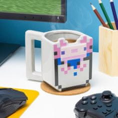 CurePink 3D keramický hrnek Minecraft: Axolotl (objem 400 ml)