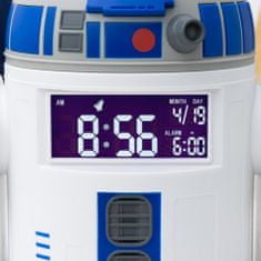 CurePink Digitální budík Star Wars|Hvězdné války: R2-D2 (13 x 16 cm)