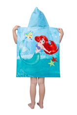 Jerry Fabrics  Plážová osuška pončo Ariel Friends 50x115 cm