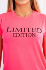 Kesi Dámské tričko s potiskem Denzel neonová růžovo-černá Univerzální
