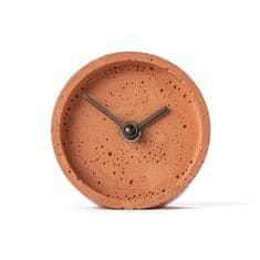Clockies Stolní betonové hodiny - oranžové