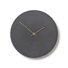Clockies Betonové hodiny 30 cm - břidlicové/břízové
