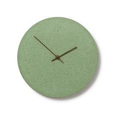 Clockies Betonové hodiny 30 cm - zelené/ořechové