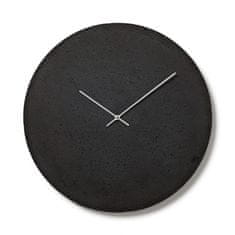 Clockies Betonové hodiny 50 cm - antracitové/stříbrné