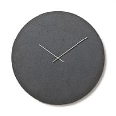 Clockies Betonové hodiny 50 cm - břidlicové/stříbrné
