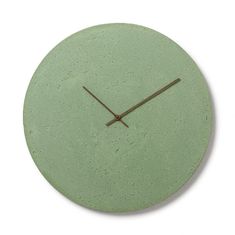 Clockies Betonové hodiny 50 cm - zelené/ořech