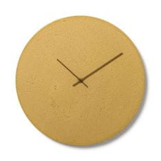 Clockies Betonové hodiny 50 cm - žluté/zlaté