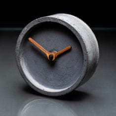 Clockies Stolní betonové hodiny - antracit