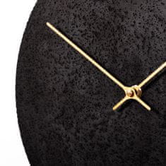 Clockies Betonové hodiny 70 cm - antracit/zlaté