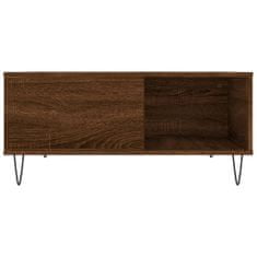 Greatstore Konferenční stolek hnědý dub 80 x 80 x 36,5 cm kompozitní dřevo
