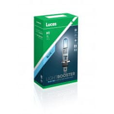 Lucas Autožárovky 12V H1 55W - Lucas LightBooster +50% Blue vyšší svítivost / xenonový efekt 2ks