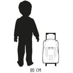 Vadobag Dětský cestovní 3D kufr na kolečkách Auta - Blesk McQueen