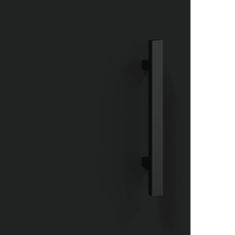 Vidaxl Skříň highboard černá 69,5 x 34 x 180 cm kompozitní dřevo