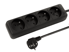 Blow Prodlužovací kabel bez vypínače BLOW 98-064, 4zásuvky 3m, 3x1,5, černá