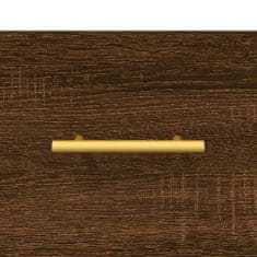 Vidaxl Skříň highboard hnědý dub 69,5 x 34 x 180 cm kompozitní dřevo