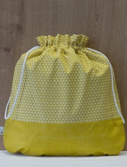 Wrap Up obal na pečivo - kulatý (vnitřní rozměr 35 x 36 cm) Barevný: Žlutá půlená