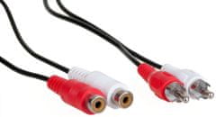 AQ KAS025 - 2xRCA (cinch) - 2x RCA (cinch) prodlužovací audio kabel, 2,5m