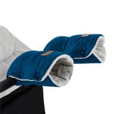 Petite&Mars Set zimní fusak Jibot 3v1 + rukavice na kočárek Jasie Ocean Blue