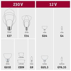 Paulmann PAULMANN Eco-Line Filament 230V LED žárovka E27 3ks-sada 3x4W 3000K čirá 29132