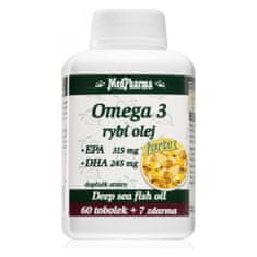 MedPharma Omega 3 rybí olej Forte, 67 kapslí