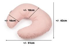 Flumi Polštář na krmení croissantů - růžové puntíky