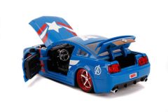 Jada Toys Ford Mustang GT s figurkou Captain America 1:24. Jata Toys.