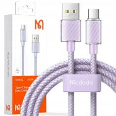 Mcdodo Kabel USB-C, Výkonný, Superrychlý, Mcdodo, 100W, 1,2M, fialový CA-3652