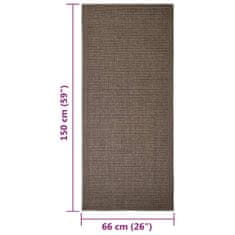 Vidaxl Sisalový koberec pro škrabací sloupek hnědý 66 x 150 cm