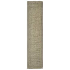 Greatstore Sisalový koberec pro škrabací sloupek taupe 80 x 350 cm