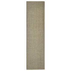 Greatstore Sisalový koberec pro škrabací sloupek taupe 80 x 300 cm
