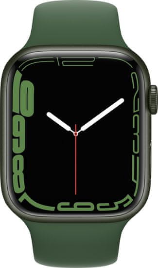 Apple Watch Series 7 GPS 45mm, Green, Clover Sport Band